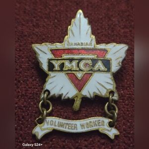 Vintage Canadian YMCA Volunteer Worker Badge